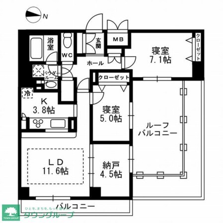 パークフラッツ学芸大学の物件間取画像